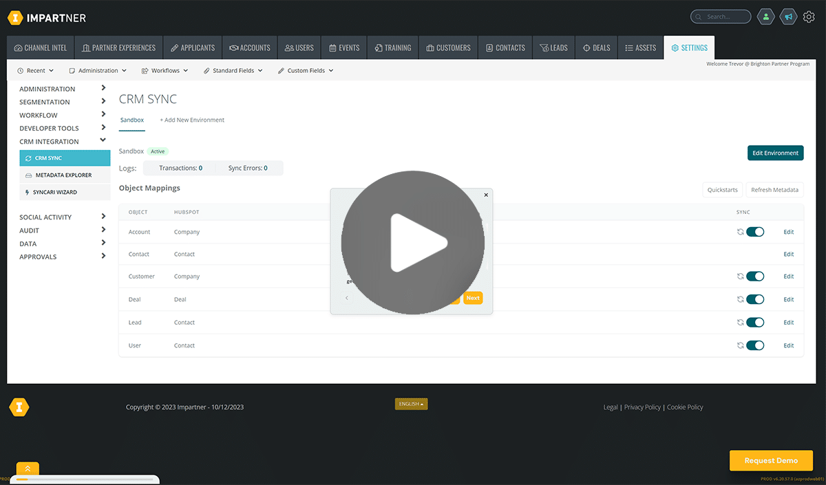 Hubspot Product Tour